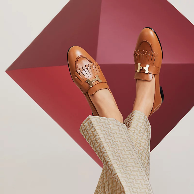 Giày Hermes Royal Loafer Nữ Nâu